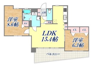 ロイヤル神戸北野通りの物件間取画像